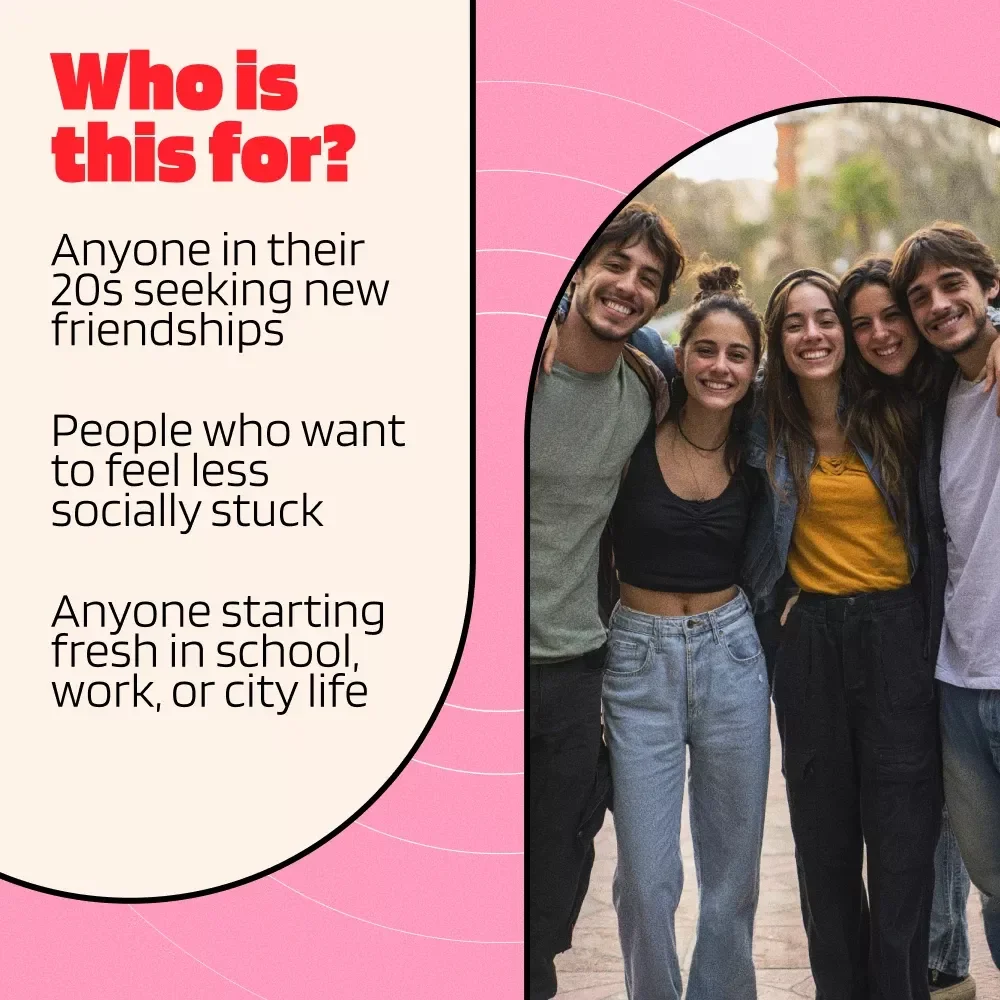 Connection 20s: Your Guide to Making Meaningful Friends and Meeting People | Digital Guide for How to Meet People in Your 20s, Social Life eBook, Networking Checklist