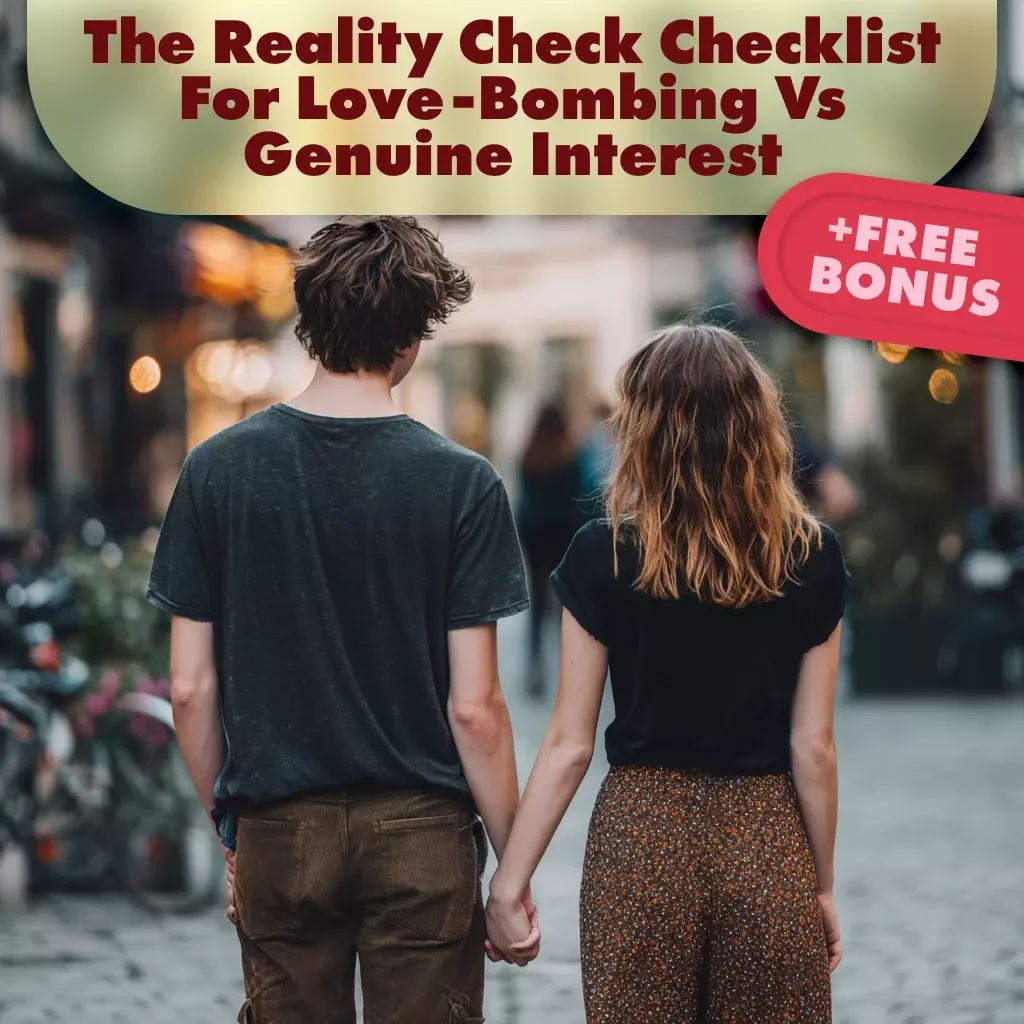 The Reality Check Checklist for Love-Bombing vs Genuine Interest | Digital Download Guide | How to Spot Love-Bombing vs Genuine Interest Printable Checklist