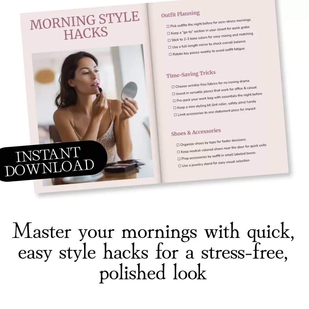 Morning Style Hacks Checklist: Quick Style Hacks for Busy Mornings