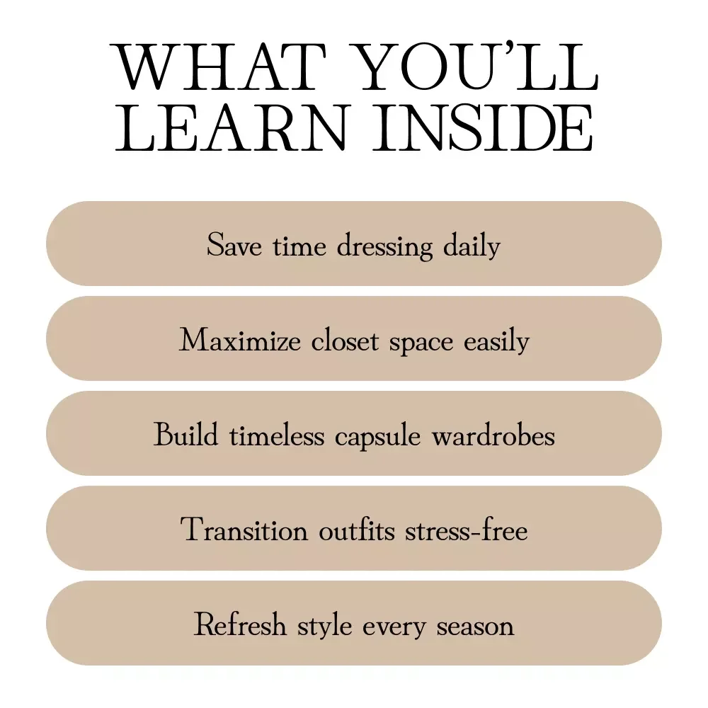 Seasonal Style Shift | Seasonal Wardrobe Switch Plan: Step-by-Step eBook | Capsule Wardrobe & Closet Organization Guide for Effortless Style