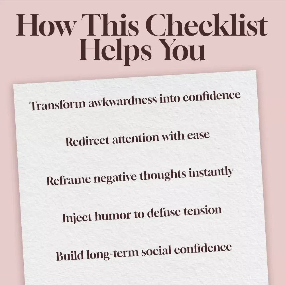 Awkwardness Flip: Instant Reframe Checklist - How to Reframe Awkward Moments Instantly
