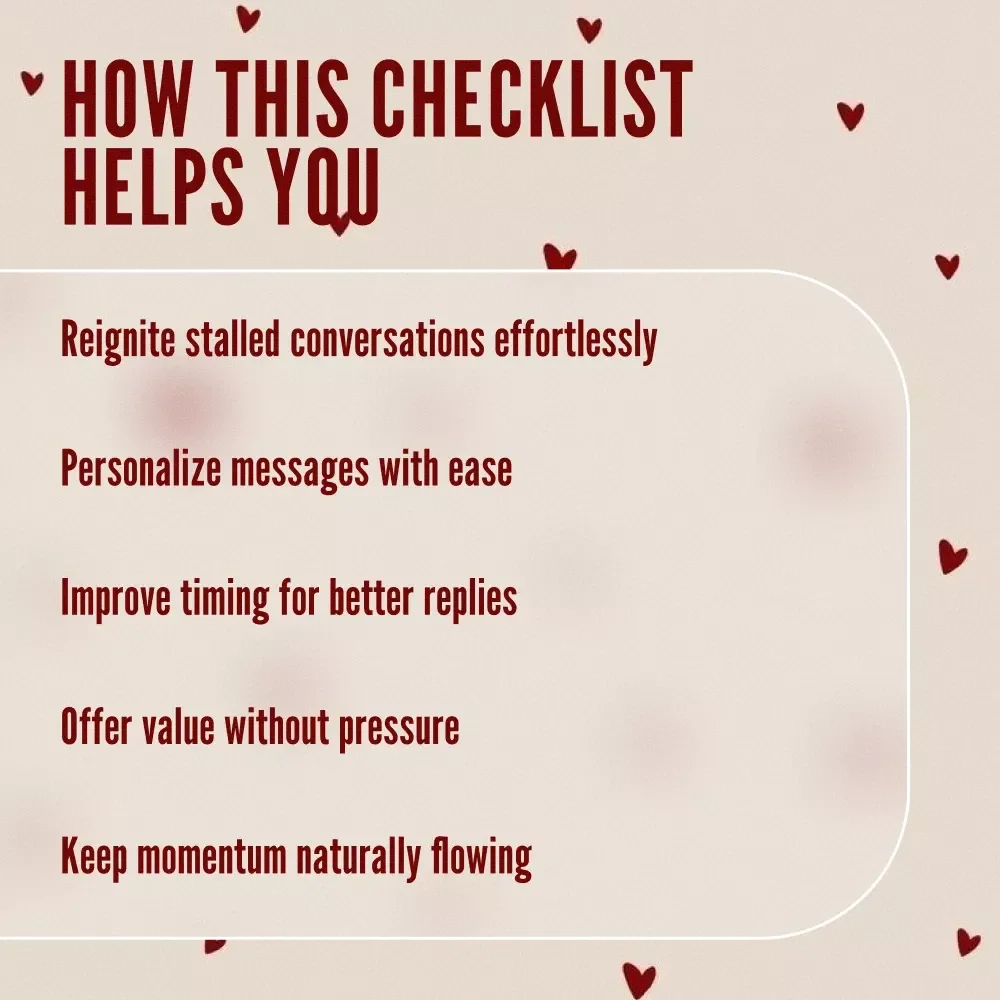 Follow-Up Starter Scripts: Build the Connection Checklist | Digital Download | eBook, Guide, Templates for Conversations & Networking