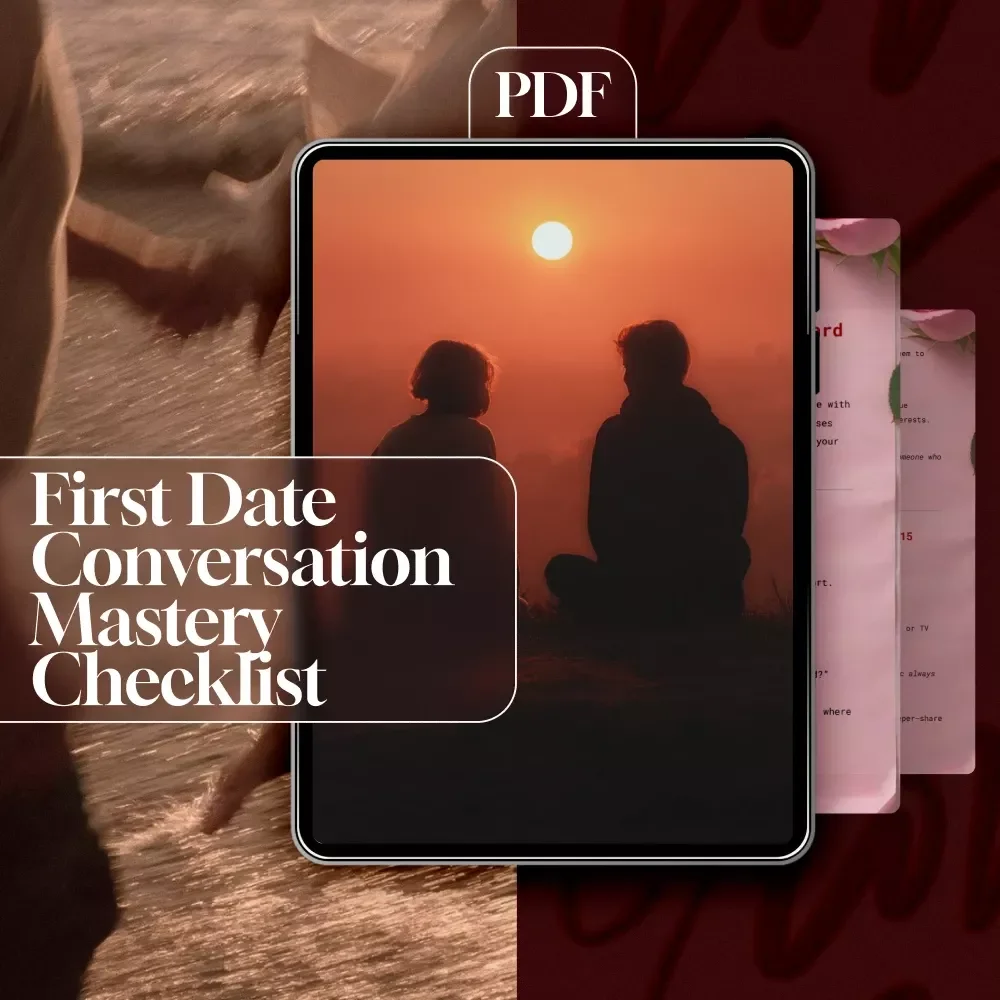 First Date Conversation Mastery Checklist: No Awkward Silences Guaranteed | Digital Download | What to Talk About on a First Date (No Awkward Silences) | Printable Dating Guide & Conversation Starters