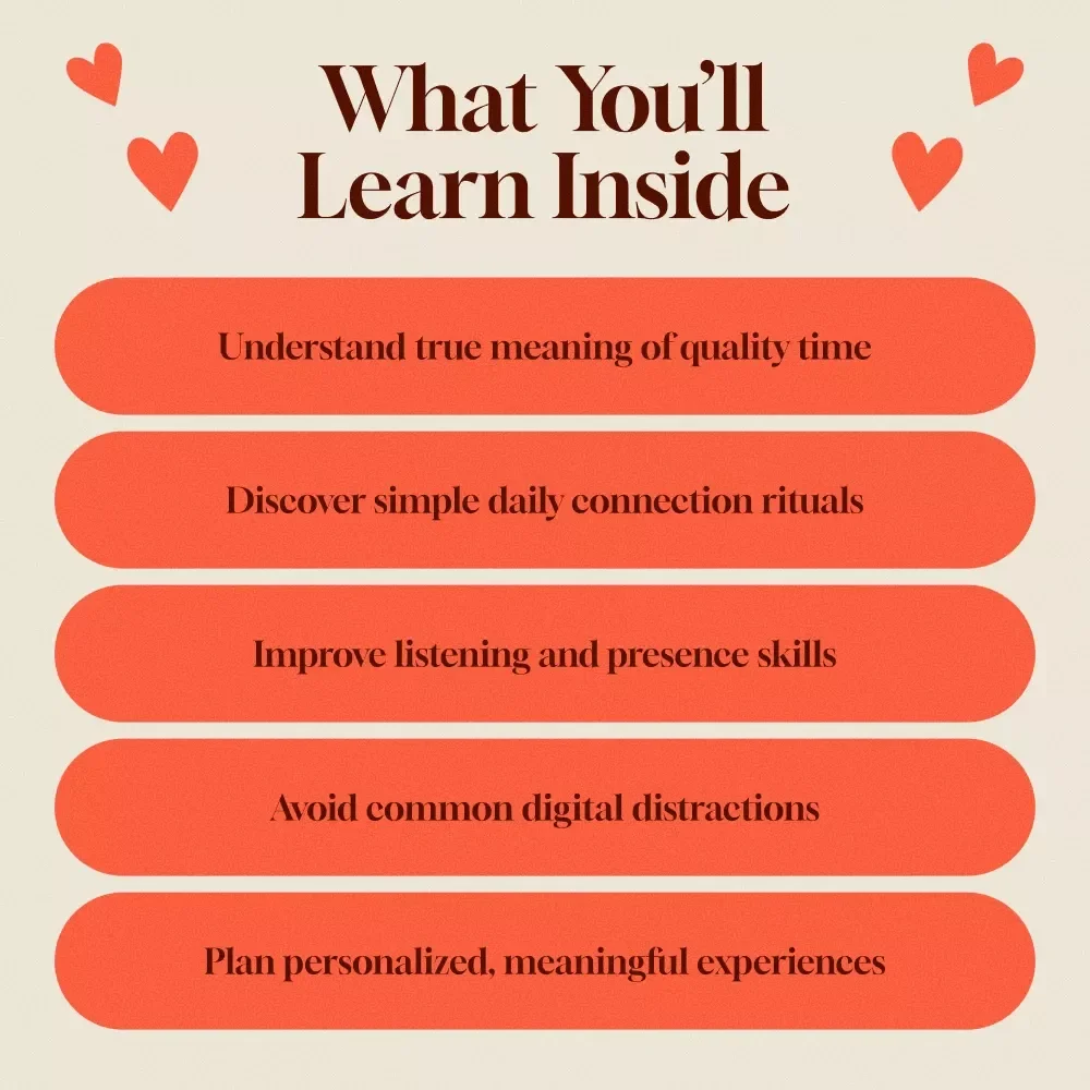 Time Well Spent: A Practical Guide to the Quality Time Love Language | Relationship eBook, Digital Download, Self-Help Guide
