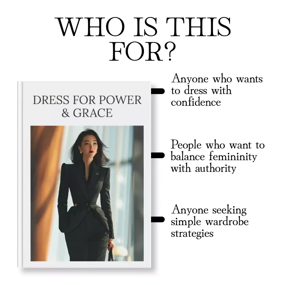 Dress for Power & Grace | Printable Style Checklist | How to Dress for Authority Without Losing Femininity | Digital Download for Confident Women