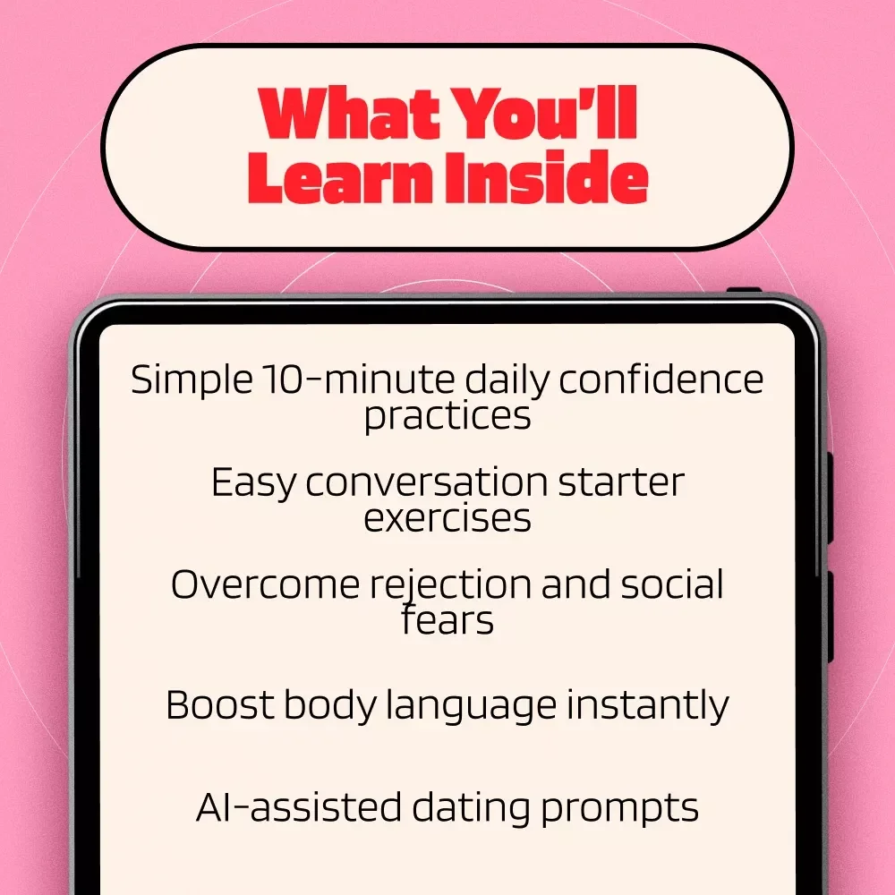 Build Dating Confidence in 10 Minutes a Day | Digital Guide for Quick Confidence Boosters, Overcoming Dating Fears & AI-Powered Prompts | How to Build Dating Confidence in 10 Minutes a Day