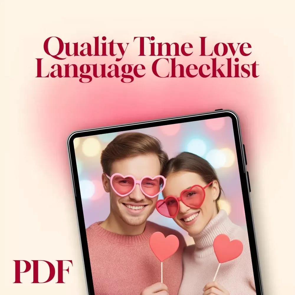 Quality Time Love Language Checklist | Digital Download for Couples | Quality Time Love Language Ideas, Relationship Guide, eBook Style PDF