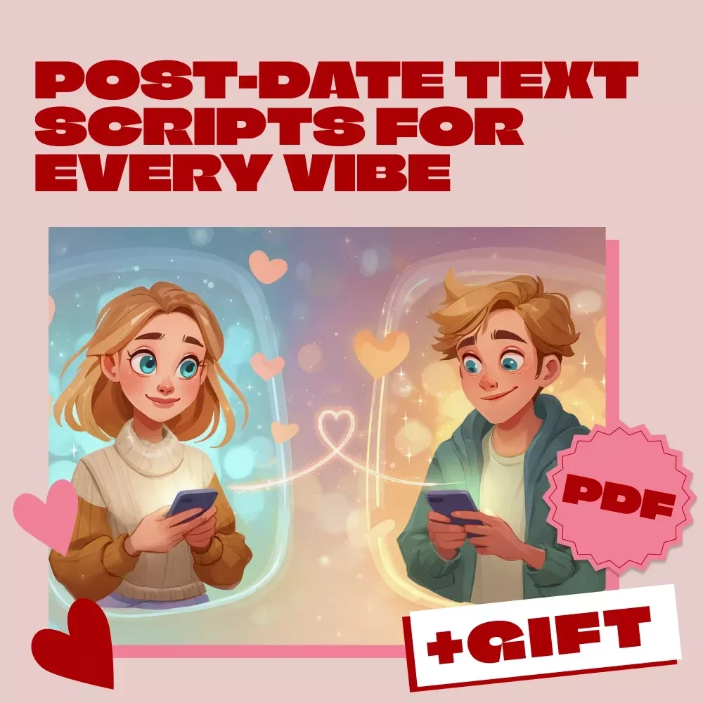 Post-Date Text Scripts for Every Vibe: Flirty, Casual, Serious | Digital Checklist | eBook Guide for Modern Dating & Text Confidence