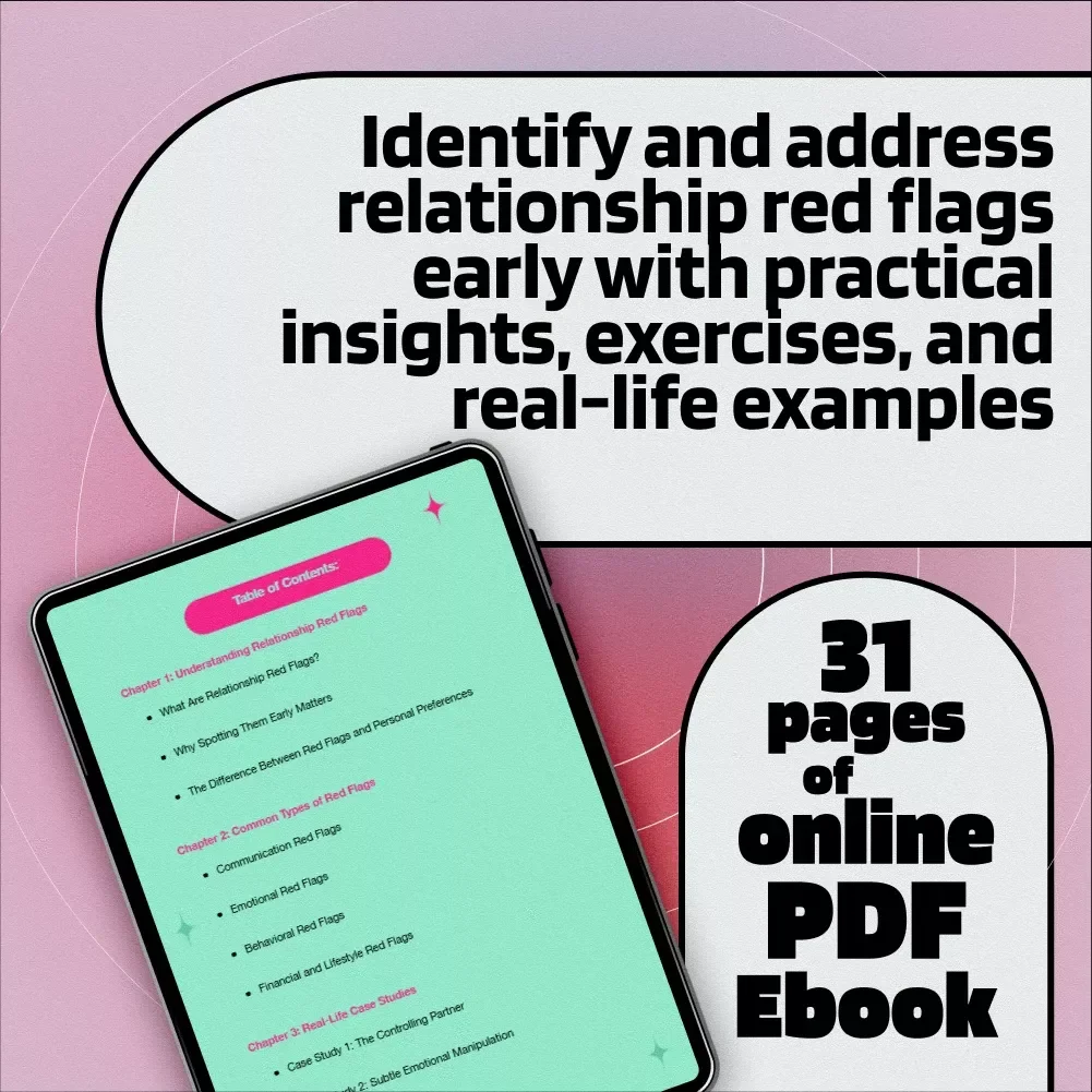Spotting the Red Flags: Your Interactive Relationship Guide eBook | Relationship Red Flags Worksheet