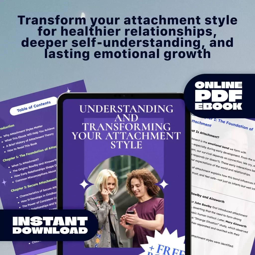 Understanding and Transforming Your Attachment Style | Self-Help Ebook on Types of Attachment Styles, Healing, and Building Healthy Relationships