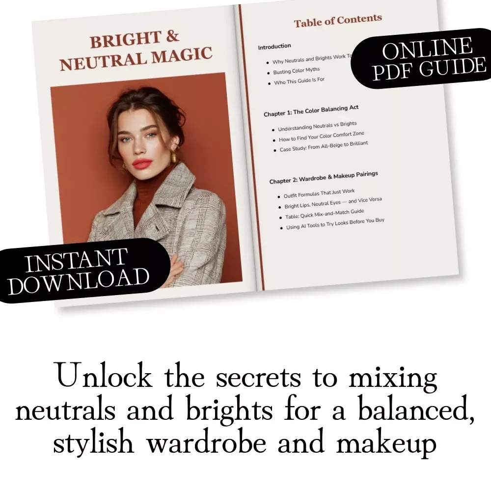 Bright & Neutral Magic: How to Mix Neutrals and Brights Like a Pro - Fashion & Style Guide