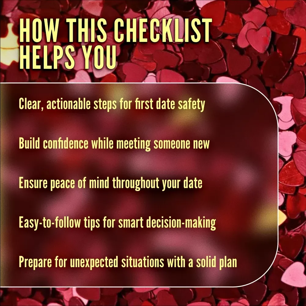 First Date Safety Checklist - Digital Download for Smart, Safe Dating