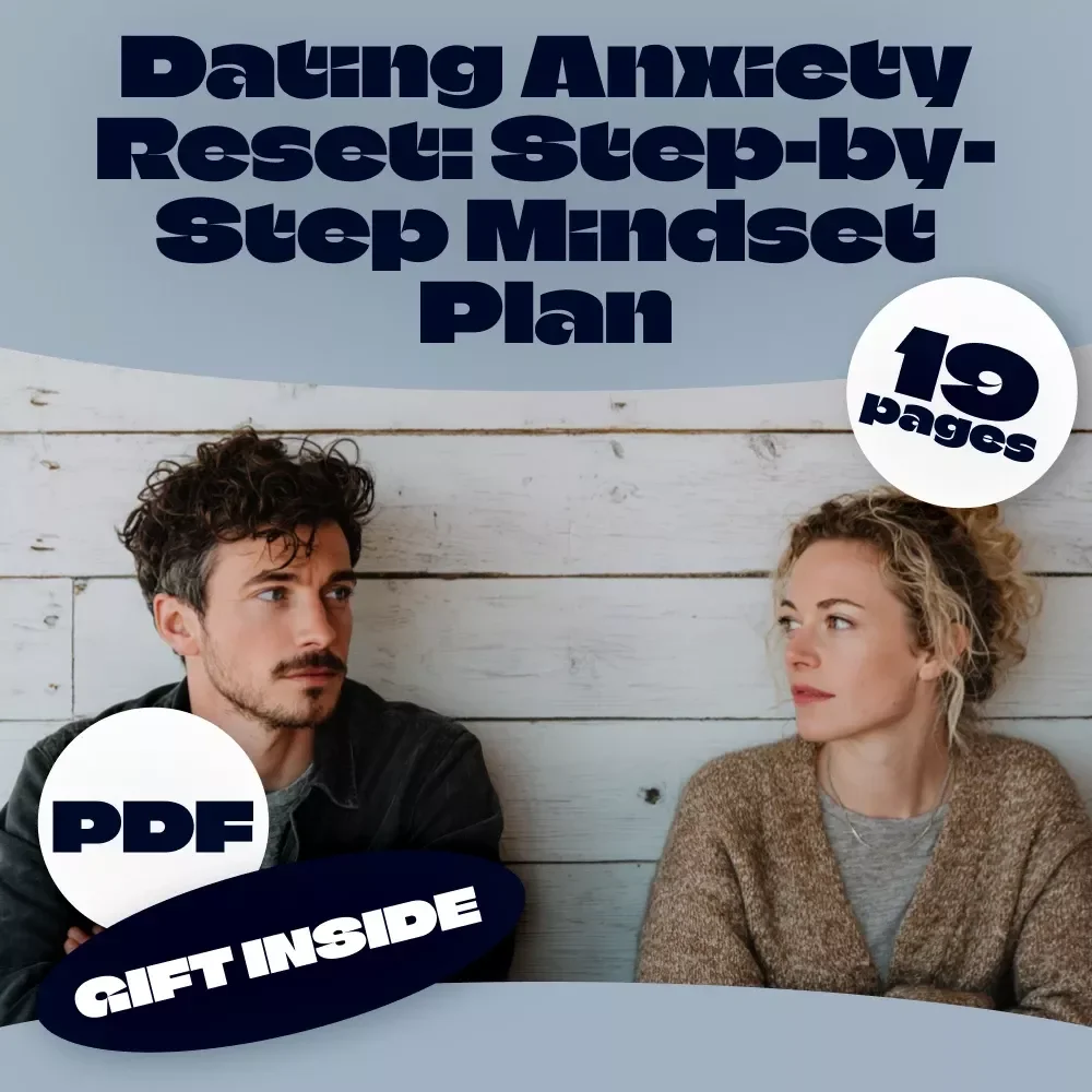 Dating Anxiety Reset: Step-by-Step Mindset Plan | Confidence-Building eBook for Singles | Digital Download Self-Help Guide for Overcoming Dating Anxiety