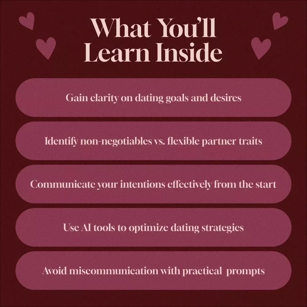Dating With Intention: The 5-Question Clarity Guide - eBook, Guide, Checklist for Intentional Dating