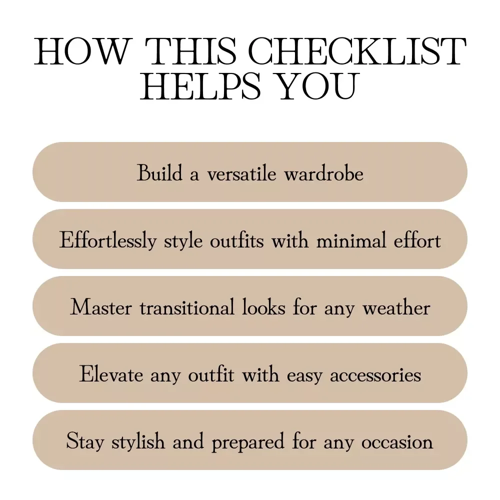 Seasonal Style Formulas: Effortless Outfit Formulas for Any Season – Digital Download Checklist