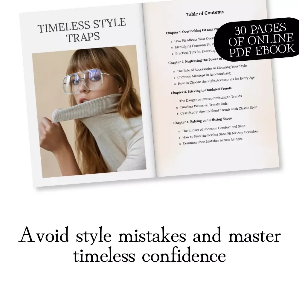 Timeless Style Traps | Ebook on Universal Style Mistakes to Avoid at Any Age | Digital Download Fashion Guide