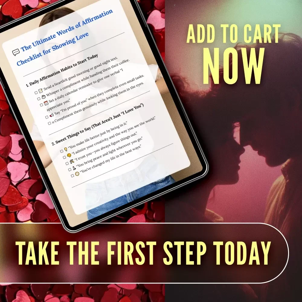 The Ultimate Words of Affirmation Checklist for Showing Love: Love Languages Words of Affirmation Ideas