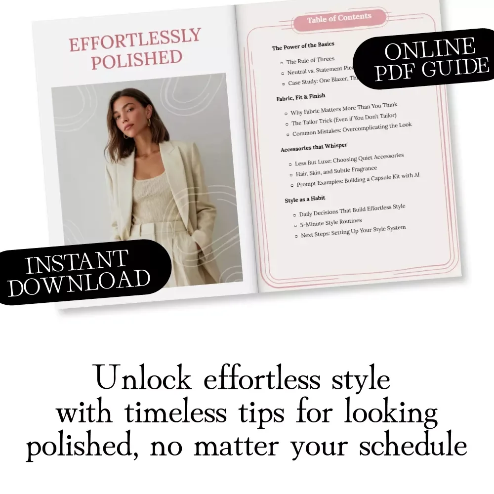 Effortlessly Polished: Style Secrets for Looking Polished Without Trying Hard - Digital Guide