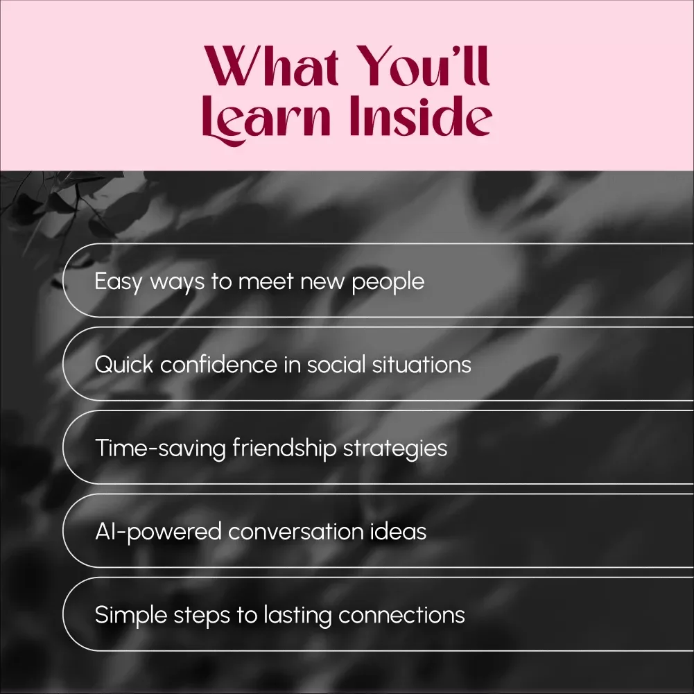 Your Quick Guide to Meeting People | Digital Guide for How to Meet People in a New City, Make Friends, and Build Connections