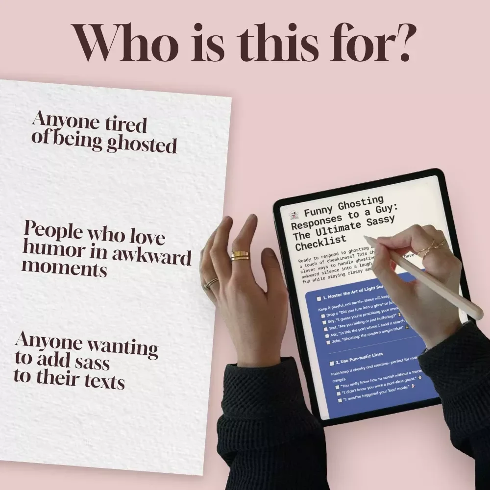 Funny Ghosting Responses to a Guy: The Ultimate Sassy Checklist - Hilarious & Creative Replies for Every Situation