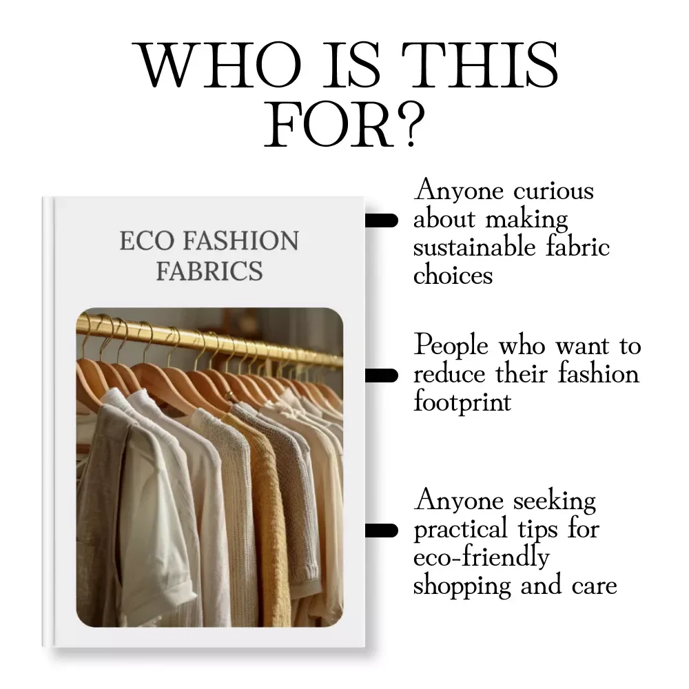 Eco-Friendly Fabrics Guide: What to Buy & Avoid | Eco Fashion Fabrics Digital Download | Sustainable Shopping eBook & Checklist for Conscious Consumers