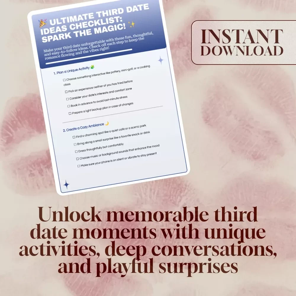 Ultimate Third Date Ideas Checklist: Spark the Magic - Fun & Creative Date Planning Guide