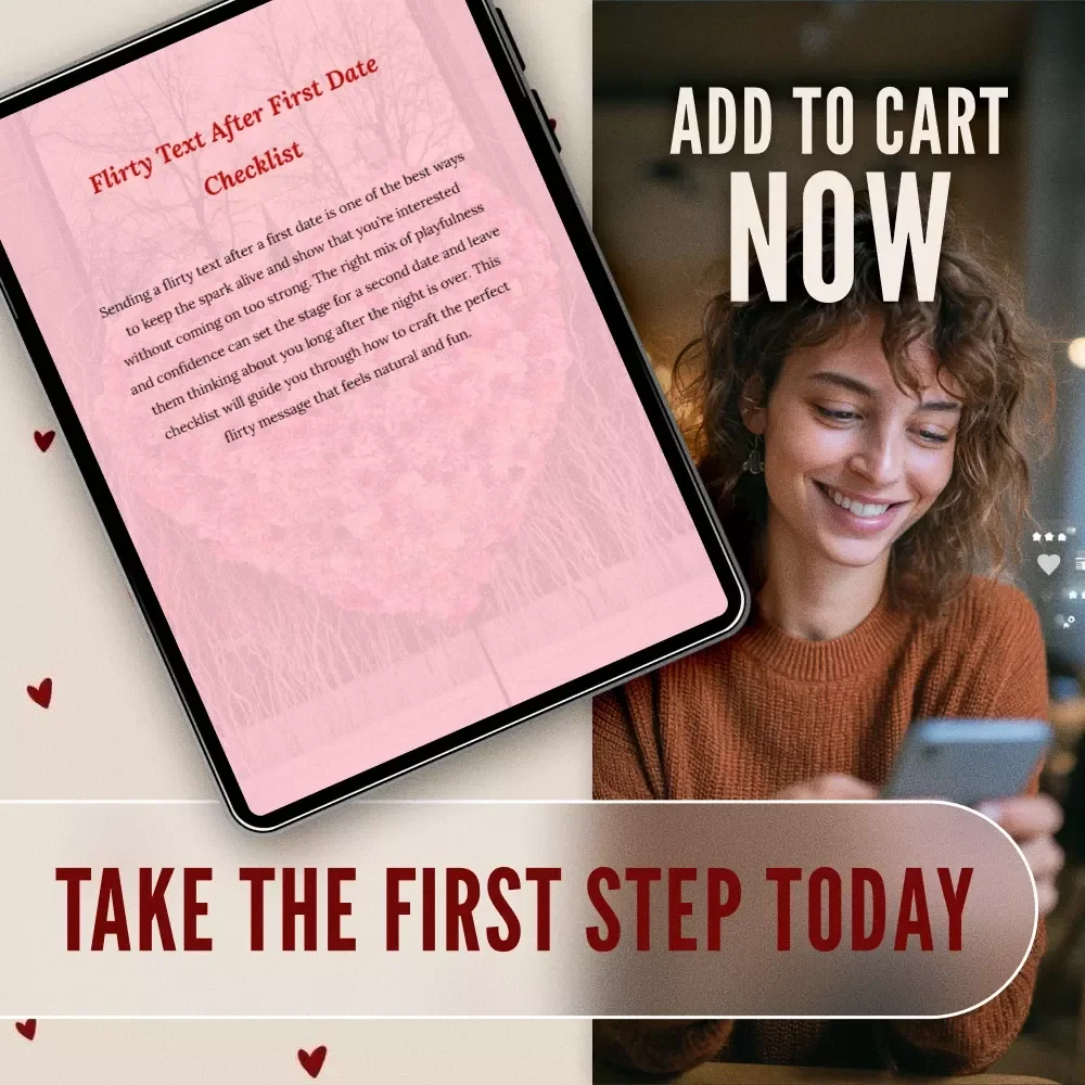Flirty Text After First Date Checklist | Digital Download | Romantic & Playful Dating Guide, eBook, PDF for Singles