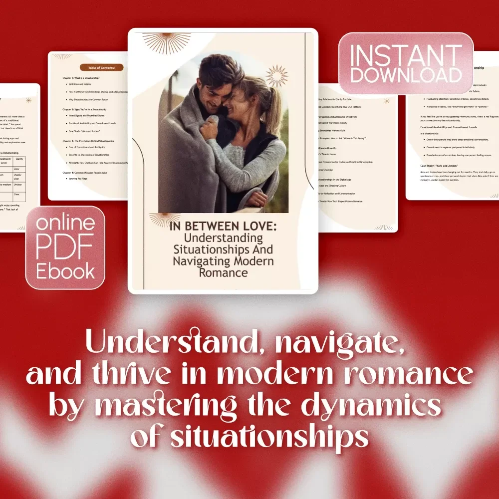 In Between Love: Understanding Situationships and Navigating Modern Romance - The Ultimate Guide to Defining and Managing Situationships