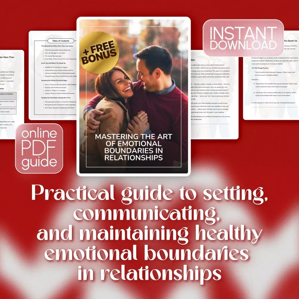 Mastering the Art of Emotional Boundaries in Relationships | Digital Guide on How to Set Emotional Boundaries in Relationships, Self-Help eBook for Personal Growth
