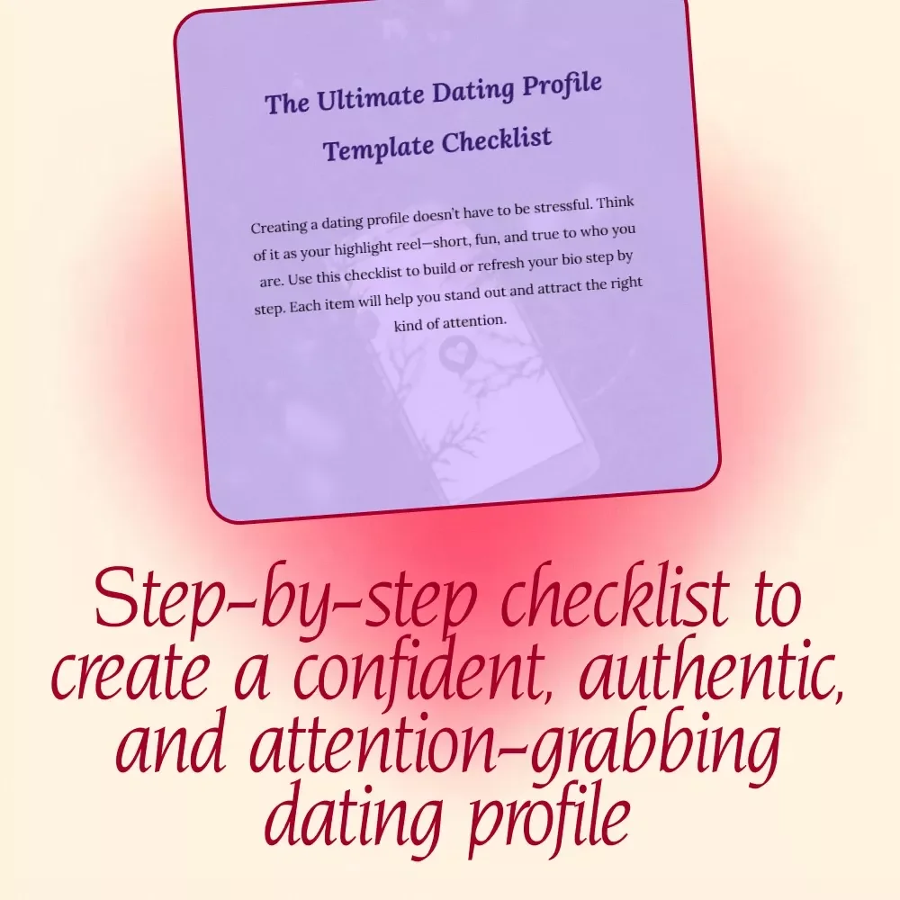 The Ultimate Dating Profile Template Checklist | Digital Download Guide for Online Dating Bio Writing, eBook Style Profile Builder, Editable Step-by-Step Template