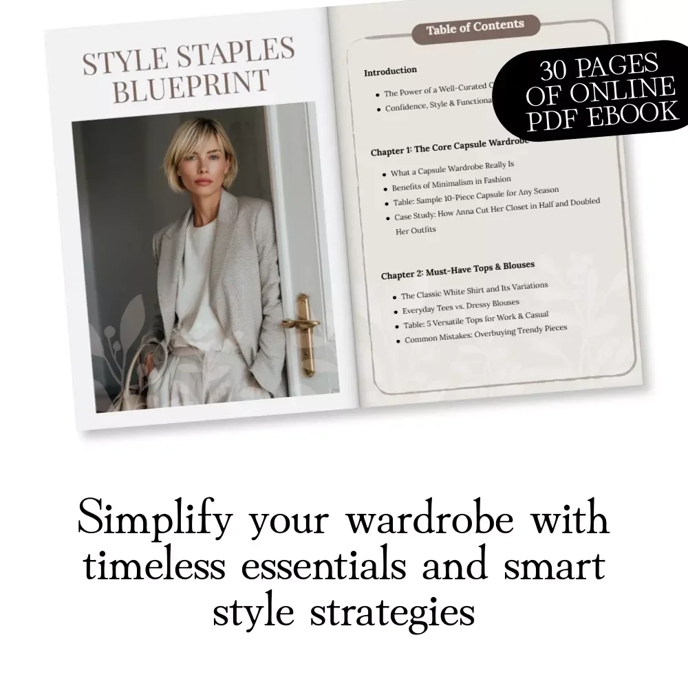 Style Staples Blueprint | Wardrobe Essentials Blueprint for Every Woman | Capsule Closet eBook & Digital Guide