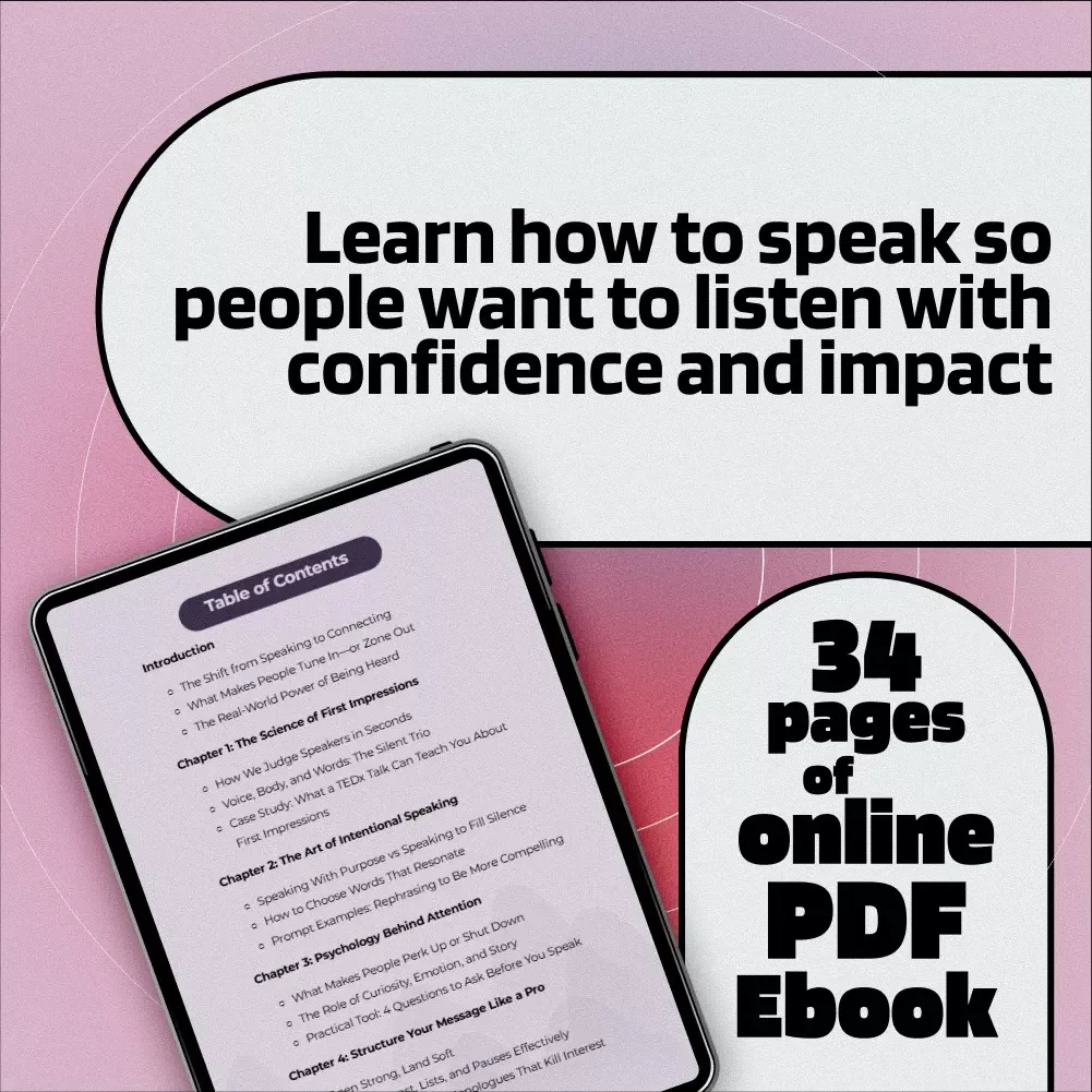 Speak Up and Capture Attention with Magnetic Confidence | eBook on How to Speak So People Want to Listen, Improve Public Speaking, Build Presence, and Communicate Effectively
