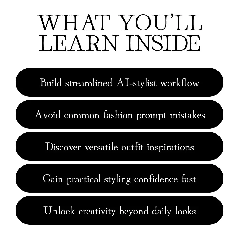 Style Flow with AI | Digital Guide to AI-Stylist Outfit Creation Workflow, Fashion Prompts & Wardrobe Transformation