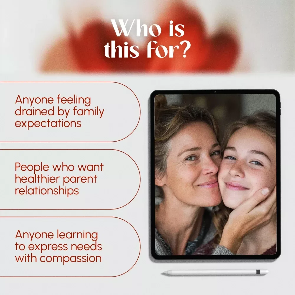 Setting Healthy Boundaries with Your Parents | Digital Guide for Self-Care, Confidence & Communication | How to Set Boundaries with Parents eBook Download