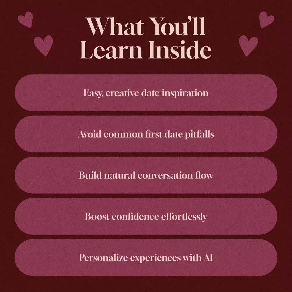 Perfect First Dates: Ideas That Truly Click | Guide for Great First Date Ideas, Creative Romantic Inspiration, and Easy Planning Tips (Digital Download)