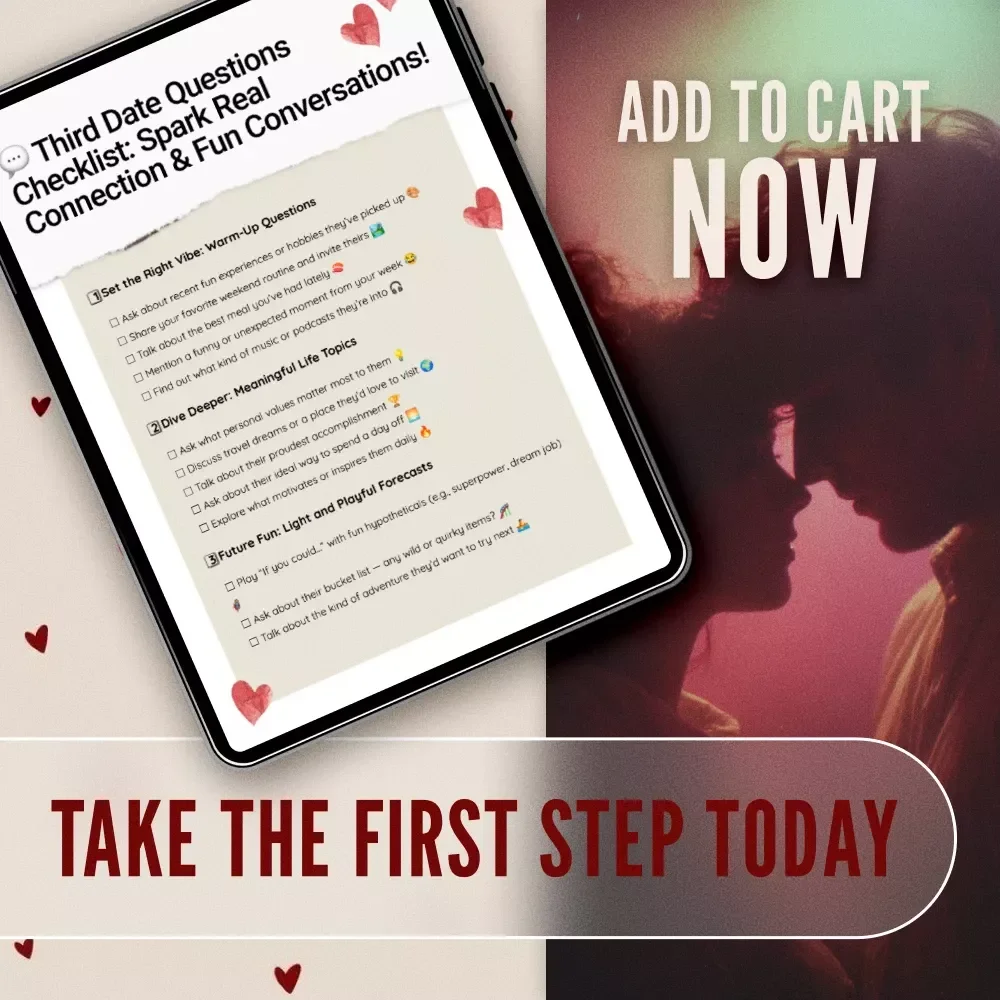 Third Date Questions Checklist: Spark Real Connection & Fun Conversations - Digital Download