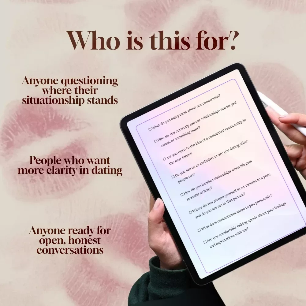 Questions to Ask Your Situationship Checklist | Digital Download Guide for Clarity, Boundaries & Connection | Relationship Conversation Starters