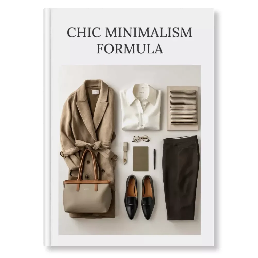 Chic Minimalism Formula | Meaningful Minimalism Outfit Recipe Checklist | Capsule Wardrobe, Outfit Planning, Style Vision Guide