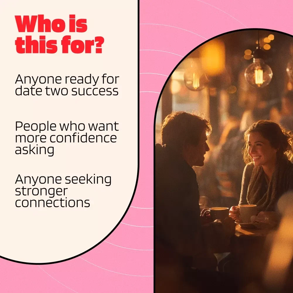 Guide to the Perfect Second Date Ask | Digital Dating Guide | How & When to Ask for Second Date eBook | Relationship Tips & Checklist