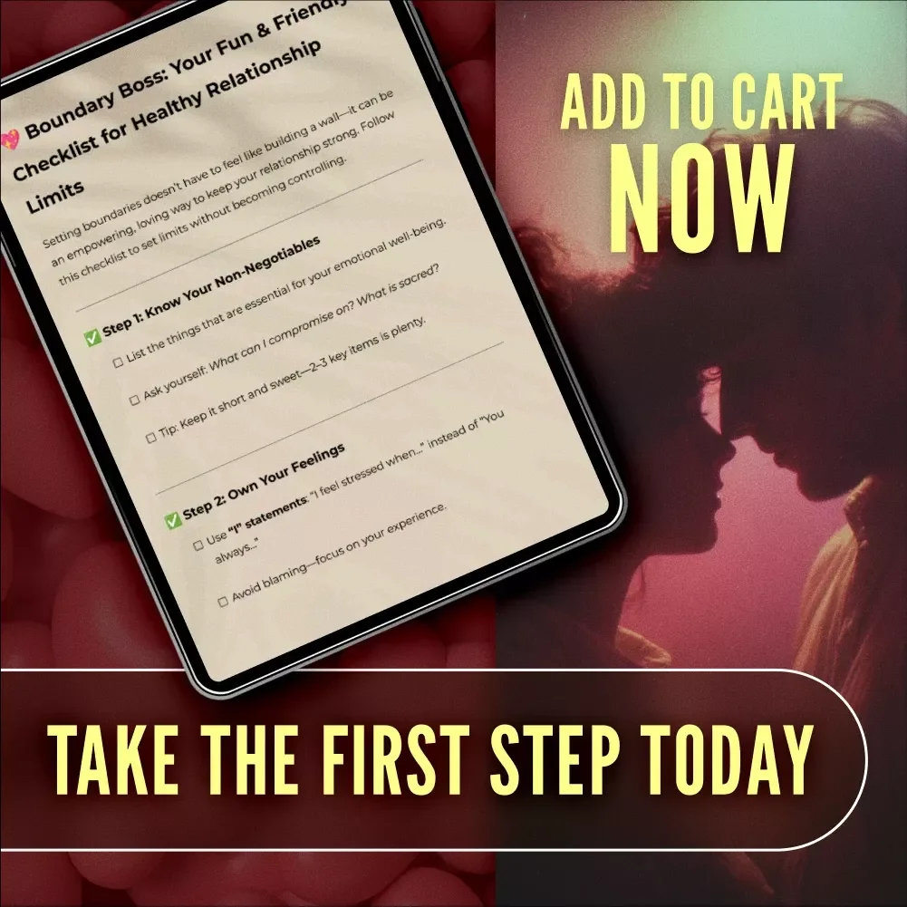 Boundary Boss: Your Fun & Friendly Checklist for Healthy Relationship Limits | Digital Guide on How to Set Boundaries in a Relationship Without Being Controlling | Self Growth eBook Download