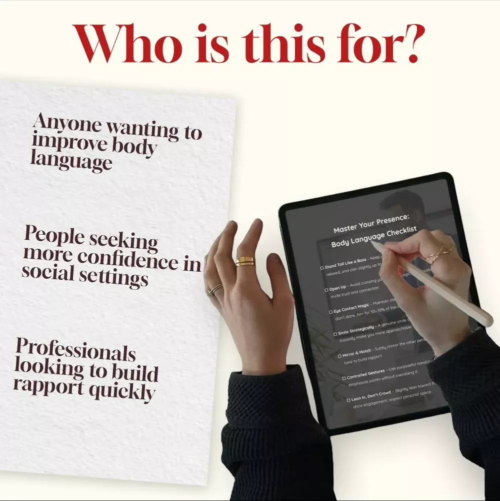 Master Your Presence: Body Language Checklist – Boost Confidence & Connect Like a Pro