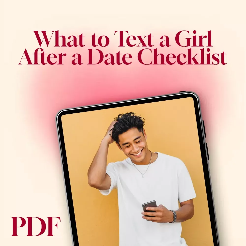 What to Text a Girl After a Date Checklist | Digital Download | Flirty & Fun Post-Date Texting Guide for Men