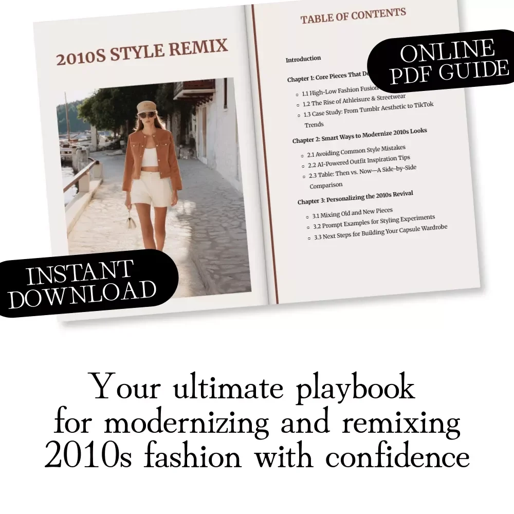 2010s Style Remix | Reviving 2010s Fashion Smartly Guide | Digital Download eBook & Style Checklist