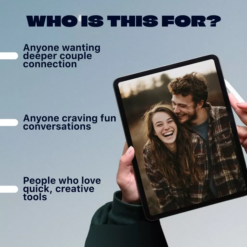 Spark & Laugh: Fun Conversation Starters for Couples | Digital Download Guide for Playful Connection, Laughter, and Lasting Bond