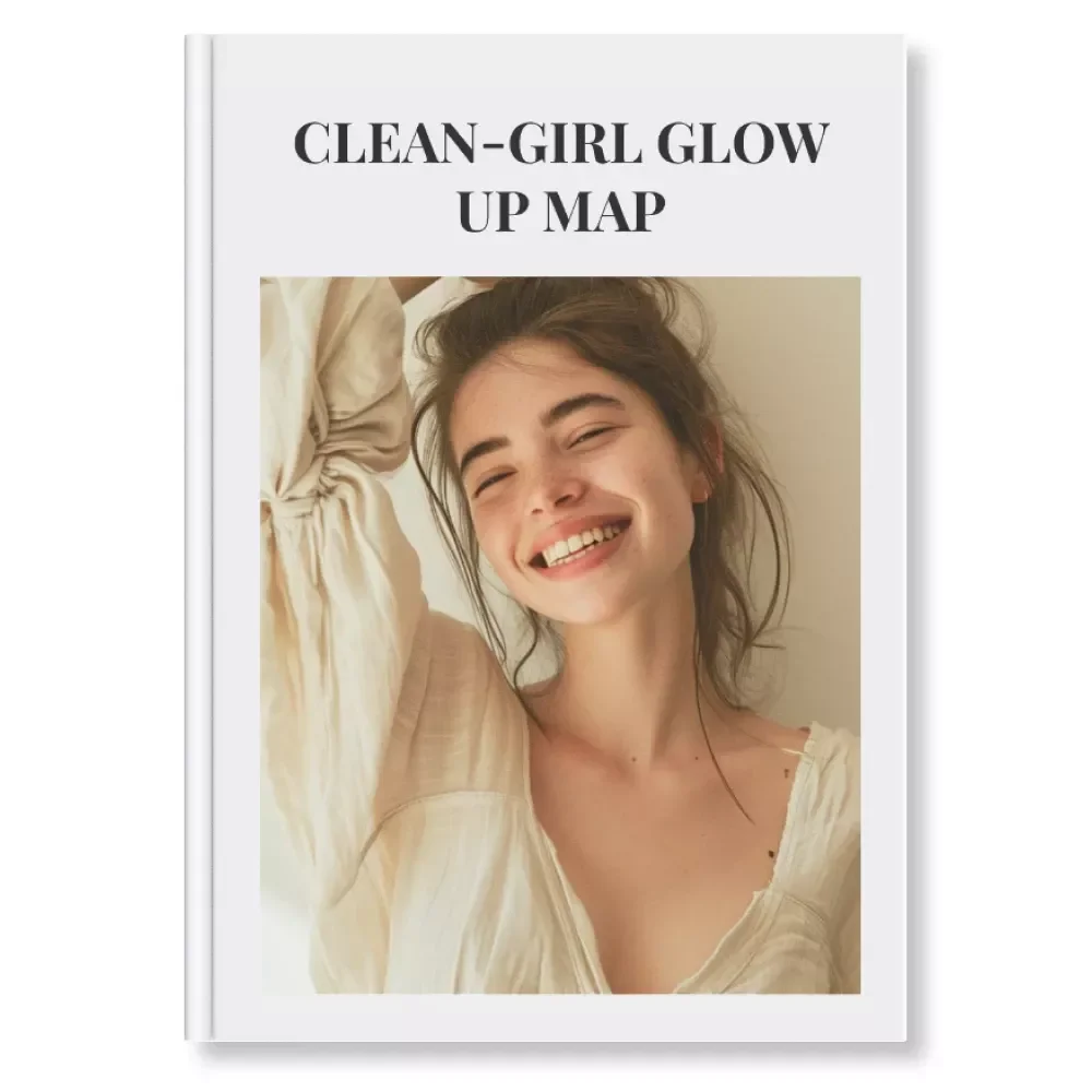 Clean-Girl Glow Up Map | Digital Download Checklist | Clean-Girl Aesthetic Evolution Map | Minimalist Skincare, Makeup & Lifestyle Guide