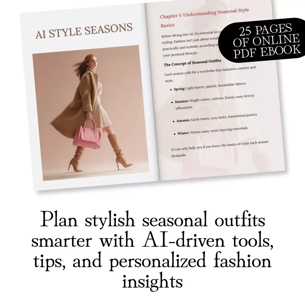 AI Style Seasons | How To Use AI For Seasonal Outfit Planning | Fashion eBook & Digital Download Guide