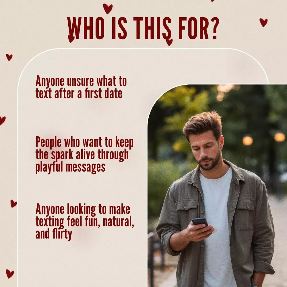 Flirty Text After First Date Checklist | Digital Download | Romantic & Playful Dating Guide, eBook, PDF for Singles