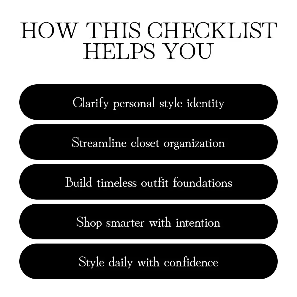 Style, Simplified | Eclectic Minimalism Wardrobe Blueprint Checklist | Digital Download for Closet Editing, Capsule Building & Outfit Formulas