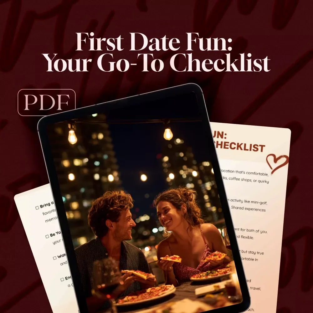 First Date Fun: Your Go-To Checklist | Digital Download for Ideal First Date Ideas, Conversation Starters & Thoughtful Tips
