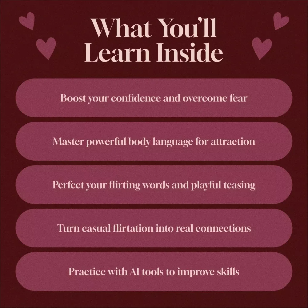 Flirt with Flair: Your Confident, Smart, and Playful Guide to Winning Hearts – How to Flirt Confidently with Body Language, Words, and Real Connections